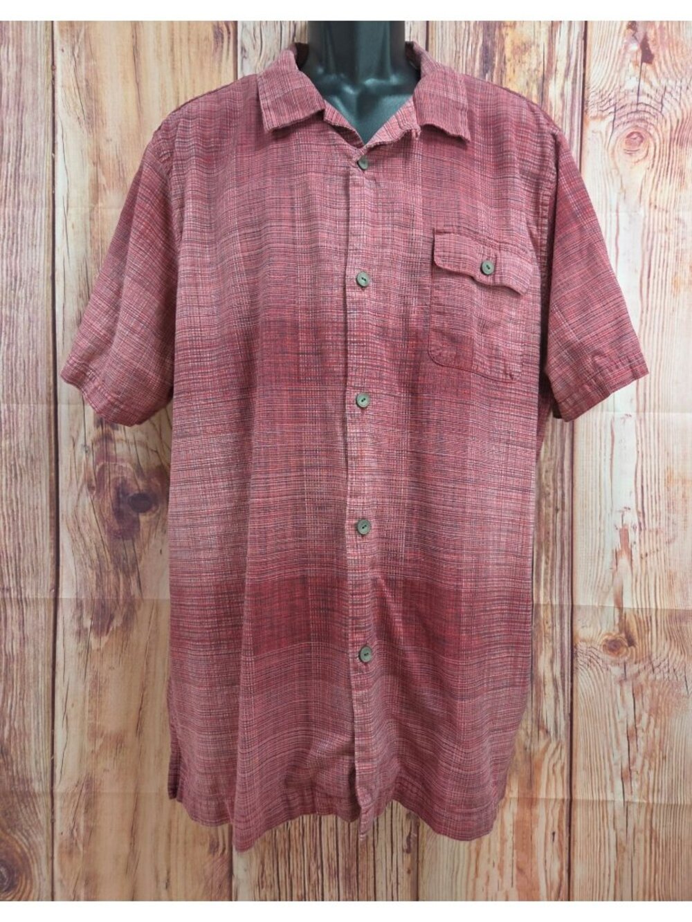Tommy Bahama Mens Silk Blend Short Sleeve Shirt Size Large